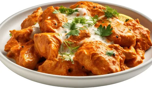 Butter chicken in a creamy tomato sauce at Delhi Palace Brantford