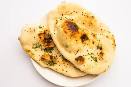 Fresh baked naan bread